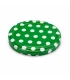 Deksels groen met stippen, 82 mm TO deksels, 12 stuks