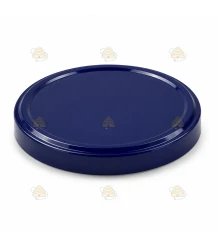 Deksels blauw glanzend, 82 mm TO deksels, 12 stuks