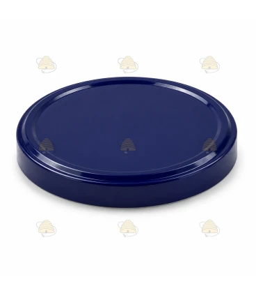 Deksels blauw glanzend, 82 mm TO deksels, 12 stuks