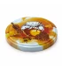 Deksels aquarel honing & bij, 82 mm TO deksels, 12 stuks