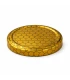 Deksels ''Raat motief intens goud'', 82 mm TO deksels, 12 stuks