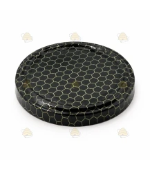 Premium uitstraling zwart raatmotief, 82 mm TO deksel, 12 stuks