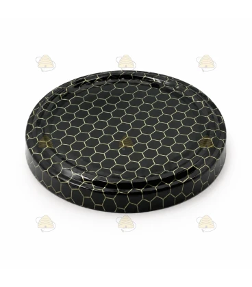 Premium uitstraling zwart raatmotief, 82 mm TO deksel, 12 stuks
