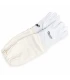 Imkerhandschoenen, leer & katoen wit - BeeFun®