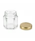 Hexagonale pot 45ml / 50g, met deksel