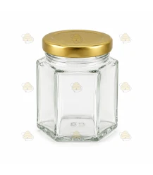 Hexagonale pot 45ml / 50g, met deksel