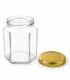 Hexagonale pot 278ml / 350g, met deksel