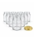 Hexagonale glazen potten 72 stuks - 116 ml / 140 gram, met keuze uit deksels (TO 48 mm)