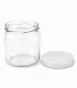 Ronde glazen potten 36 stuks - 388 ml / 500 gram, met keuze uit deksels (TO 82 mm)