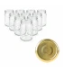 Glazen jampotten rond 60 stuks - 375 ml / 450 gram, met keuze uit RSB-klikdeksels (TO 63 mm)