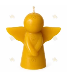 Gegoten bijenwaskaars engel