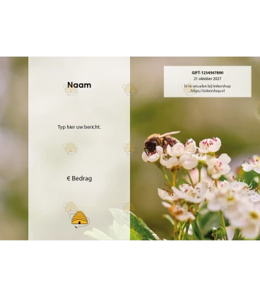 Digitale cadeaukaart voor imkers – Direct per e-mail