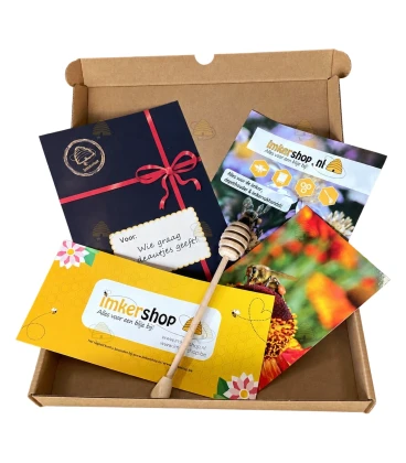 Fysieke cadeaukaart voor imkers – Feestelijk verpakt per post