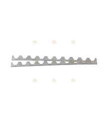 Afstandsreep Simplex 10-raams 38,4 cm aluminium 2 mm dik (per stuk)