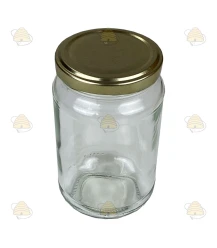 Ronde glazen potten - 375 ml / 450 gram, met deksel (TO 63 mm)