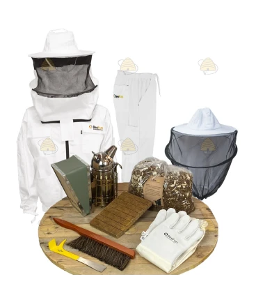 Starterspakket Deluxe bijenhouden - wit jack/broek