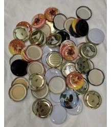 Tweedekans: Deksels assorti, 63 mm TO, 60 stucks